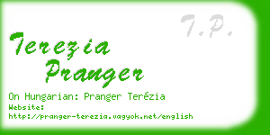 terezia pranger business card